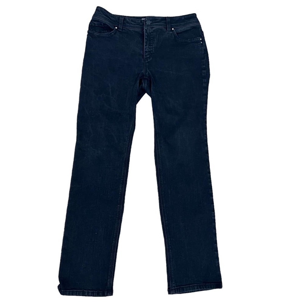 Chico's So Slimming Straight Leg Jeans Black Size 0.5 Short